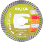 Extol vágókorong, vágótárcsa, Méret: 115mmx2, 0mmx22, 2mm, TURBO ipari gyémánt, beton, tégla, cserép, száraz vágásra (903051)