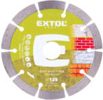 Extol vágókorong, vágótárcsa, Méter: 125mm1, 8mmx22, 2mm, szegmenses ipari gyémánt, tégla, cserép száraz vágásra (903032)