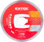 Extol vágókorong, vágótárcsa, Méret: 115mmx1, 1mmx22, 2mm, folyamatos ipari gyémánt, beton, tégla, vizes vágásra (8803021)