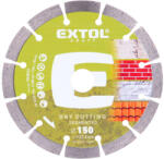 Extol vágókorong, vágótárcsa, Méter: 150m2, 0mmx22, 2mm, szegmenses ipari gyémánt, tégla, cserép száraz vágásra (903033)