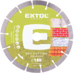 Extol vágókorong, vágótárcsa, Méter: 180mm2, 4mmx22, 2mm, szegmenses ipari gyémánt, tégla, cserép száraz vágásra (903034)