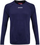 CCM LS Premium Training Tee True Navy Kompressziós póló L
