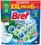 Bref Power Aktiv Pine WC frissítő (6 x 50 g) - 300 g