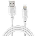 XO Cablu Date/Incarcare XO Design NB291, USB-A - Lightning, 18W, 1m (Alb)