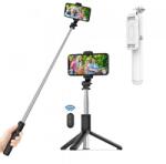 Techsuit Selfie Stick Bluetooth Techsuit Q01, Universal, Alb - evomag