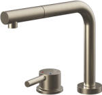 Artinox Circle W konyhai csaptelep, szálcsiszolt, ezüst, kihúzható fejjel, süllyeszthető test (SS02700)