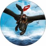 Pictu Hap Ehető papír Hogyan tanítsuk meg drakunkat Fogatlan és Szikra 19, 5 cm - Pictu Hap (pic9000715_kruh)