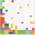 PartyPal Papírszalvéta gyerekeknek, kockás, 10 db, 33 × 33 cm - Party Pal (129456)