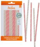 Decora Rózsaszín papírszívószálaszívók 80 darab - Decora (0350107)