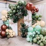 Cakesicq Zöld lufifüzéres girland 202 darab - Cakesicq (ilcQQ.30)