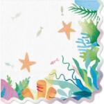 PartyPal Papírzsebkendők óceán 10 db 33x33 cm - Party Pal (137178)