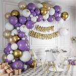 Cakesicq Lufi girlanda fehér-lila 131 db - Cakesicq (ilcSRQQ.05)