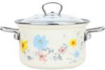 BELIS BELIS Enyvített zománrqelyhes edény fedőkkel MEADOW 20 cm/3, 6 l - Belis (BL-41520-095DCDN5)