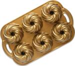 Nordic Ware NW Mini kuglófok Vízörvény tálca 6 formával 3 csésze arany - Nordic Ware (PP-A0044761)
