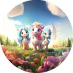 PICTURE Ehető papír Unicorn barátoknak - PICTURE (pic081)