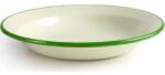 Ibili Emailes tál mélységű tányér 22 cm zöld szegéllyel - Ibili (936722)