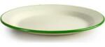 Ibili Smaltovaný talíř z zeleným okrajom 26 cm - Ibili (935126)