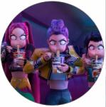 Pictu Hap Evésre alkalmas k-pop Démonfogó Mira, Rumi és Zoey - tészta 19, 5 cm - Pictu Hap (pic9001822_kruh)