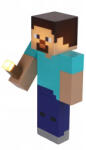 Halantex Minecraft éjjeli fény és zseblámpa - Steve - 27 cm (MNC-4394TR) (MNC-4394TR)