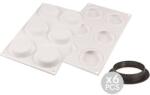 Silikomart Szilikon forma Chablon kerek + formázók 6x 50 ml - Silikomart (25.243.87.0065)
