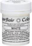 Sugarflair Colours Fehér kakaóvajon alapuló csokiöntet Sugarflair White (35 g) C313 tortához - Sugarflair (DR-C313)
