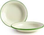 Ibili Selyemfényű mély tányér 28 cm zöld szegéllyel - Ibili (936728)