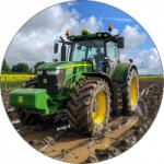 Magic Ehető papír John Deere traktor, 19, 5 cm, talajon - Magic (pic9000168_kruh)