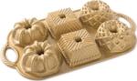 Nordic Ware NW Mini kuglófok Premium gold tálca 6 db formával 3, 5 cup arany - Nordic Ware (PP-A0044754)