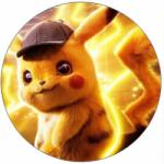 Pictu Hap Ehető papír - Pikachu, 19, 5 cm - Pictu Hap (pic9000702_kruh)
