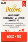 Decora Gél festék piros, 28 g - Decora (9600810)