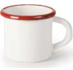 ibili Üveges zománcozott bögre piros-fehér 7 cm - Ibili (909407)