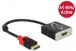 Delock DisplayPort 1.4 HDMI Convertor Negru 20cm 65207 (65207)