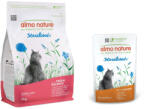 Almo Nature 2kg Almo Nature Functional Sterilised Cat lazac & rizs száraz macskatáp + 6x70g Almo Nature Functional Sterilised csirke nedves macskatáp 15% kedvezménnyel