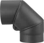 V. A. P. K Füstcső könyök, V. A. P. K. HS. EX 090/160/2, fekete, 160 mm / 90°, állítható szögű, lemezvastagság: 2, 0 mm (TC2212917)