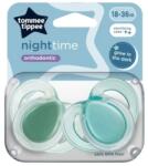 Tommee Tippee Tommee Tippee: Night Time 2 db-os fluoreszkáló ortodontikus cumi szett több változatban (18-36 hó) (TTP43340094)