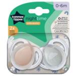 Tommee Tippee Tommee Tippee: Night Time 2 db-os fluoreszkáló ortodontikus cumi szett több változatban (0-6 hó) (TTP43338095) - jatekshop