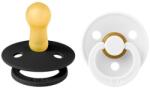 BIBS Suzete Bibs - Colour, 2 buc, 0-6 luni, negru/alb (110219)