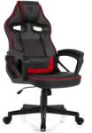 SENSE7 Knight Gamer Szék Fekete-Piros Ökológiai Bőr (5907783039690)