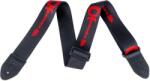 Charvel Logo Straps Black with Red Logo