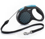 flexi Design lesă retractabilă cu șnur - M, până la 20 kg, 5 m, albastru