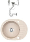  Gránit mosogató NERO Bella + dugókiemelő (bézs)