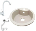 NERO Mila + magasított csaptelep (fehér)