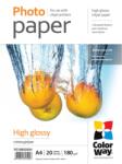 ColorWay Fotopapier - A4 / 180g - lesklý, 20 ks v balení