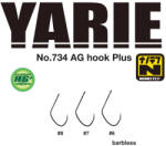 Yarie Jespa 734 AG Plus Nanotef 07 Barbless Füles, Szakáll nélküli, Egyágú Ragadozóhalas Horog 15db (Y734AG007)