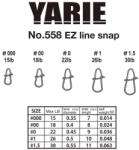 Yarie 558 Ez Line Snap 18lb 00 Kapocs 11db (Y558EZ18)