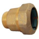  Réz egyenes csatlakozó 63mm x 2" KM, BM KPE csőhöz (TO-RE63X2)