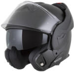 Cassida Multiflip Blackout Felnyitható Bukósisak Napszemüveggel + Ajándék Pinlock lencse (Matt fekete)