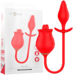 Intense Melanie - 2in1 mozgó nyelves csikló izgató vibrátor (piros) - sexshopcenter