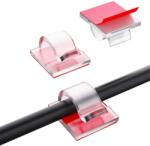 well Set 24buc organizatoare de cabluri Well autoadezive transparente ORG-CABLE-S0224TT-WL (ORG-CABLE-S0224TT-WL)