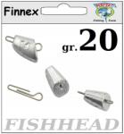  Cseburaszka Finnex Fish Head 20 gr drót 0, 8 mm 5 db (FISHEAD 20)
